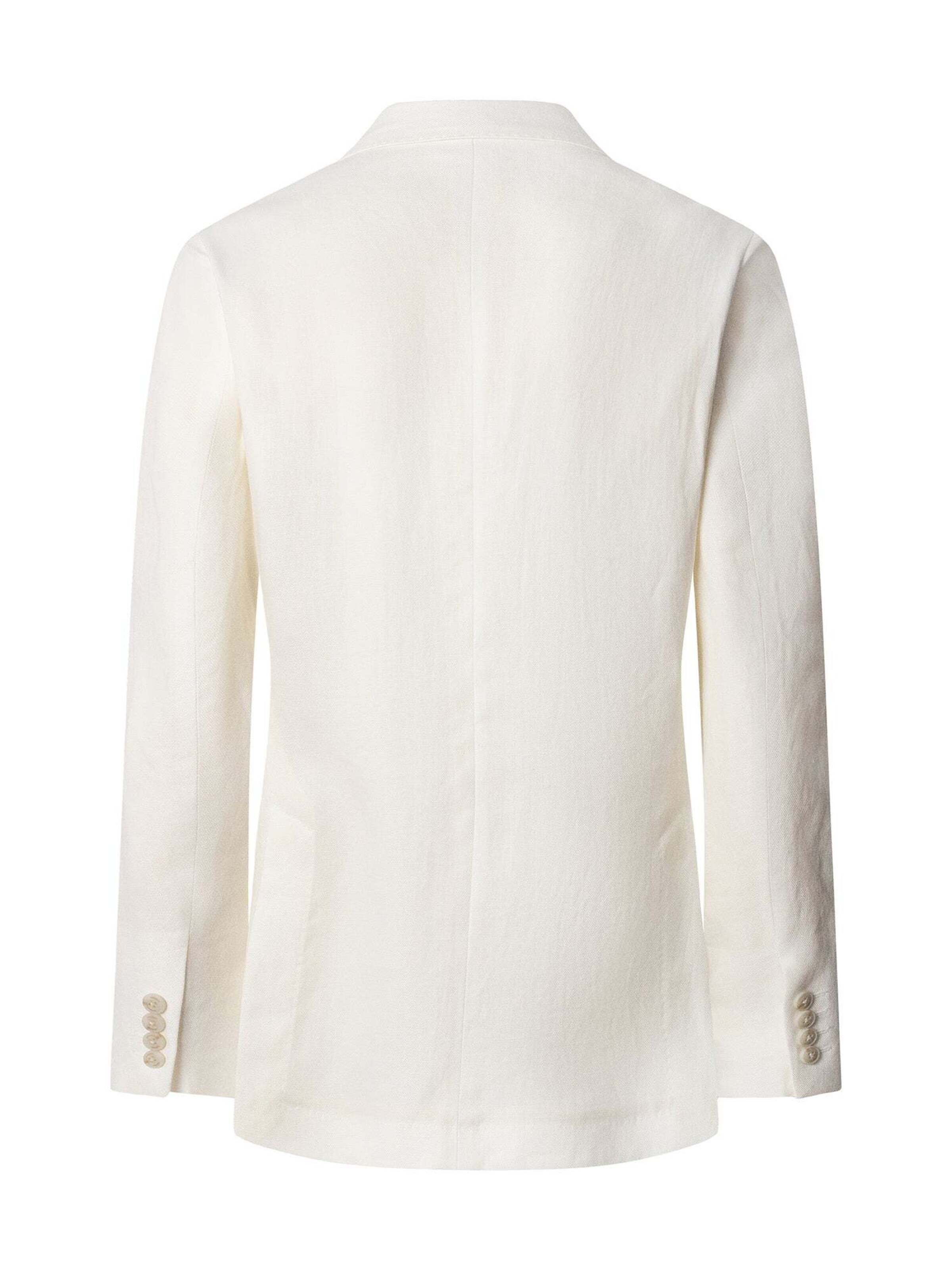 Hackett London Regular Fit Sakko 'Delave Hopsack' in Weiß