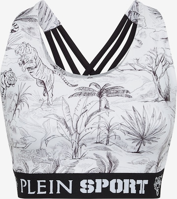 Haut de sport Plein Sport en blanc : devant