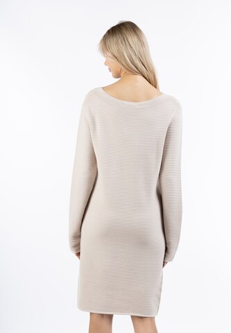 usha WHITE LABEL Knit dress 'Lynnea' in Beige