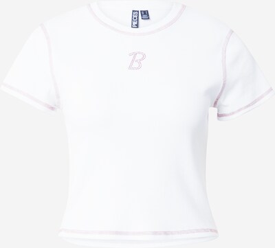 PIECES T-shirt 'BRANDY' en rouge / blanc, Vue avec produit