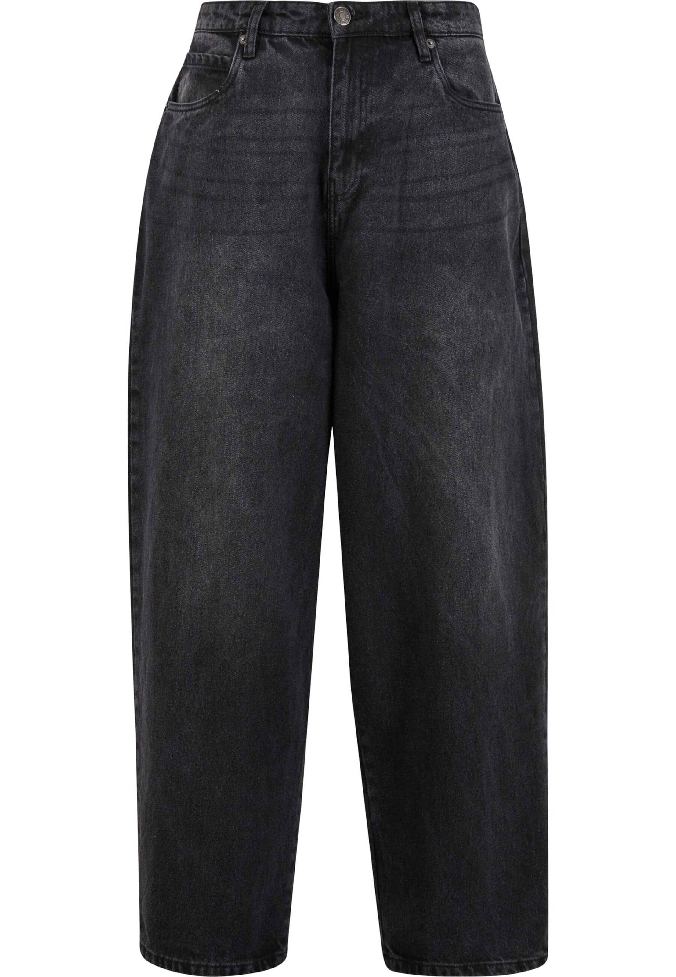 Urban Classics Jeans in Black: front