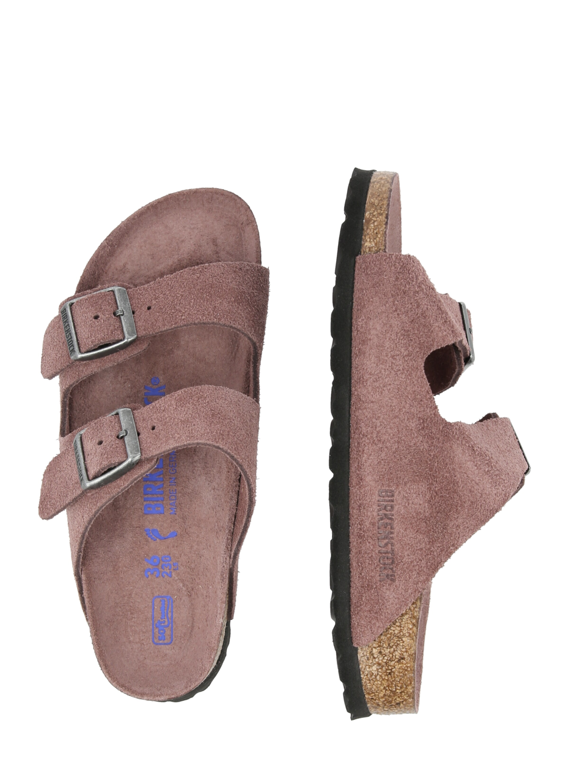 BIRKENSTOCK Чехли 'Arizona' в червено