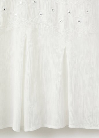 MANGO TEEN Dress 'Moss' in White