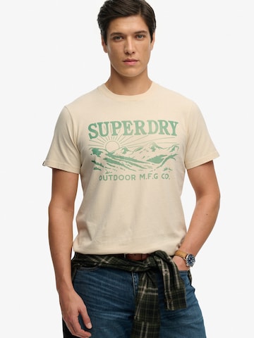 Superdry & Co Paita 'Retro Outdoor' värissä beige: etupuoli