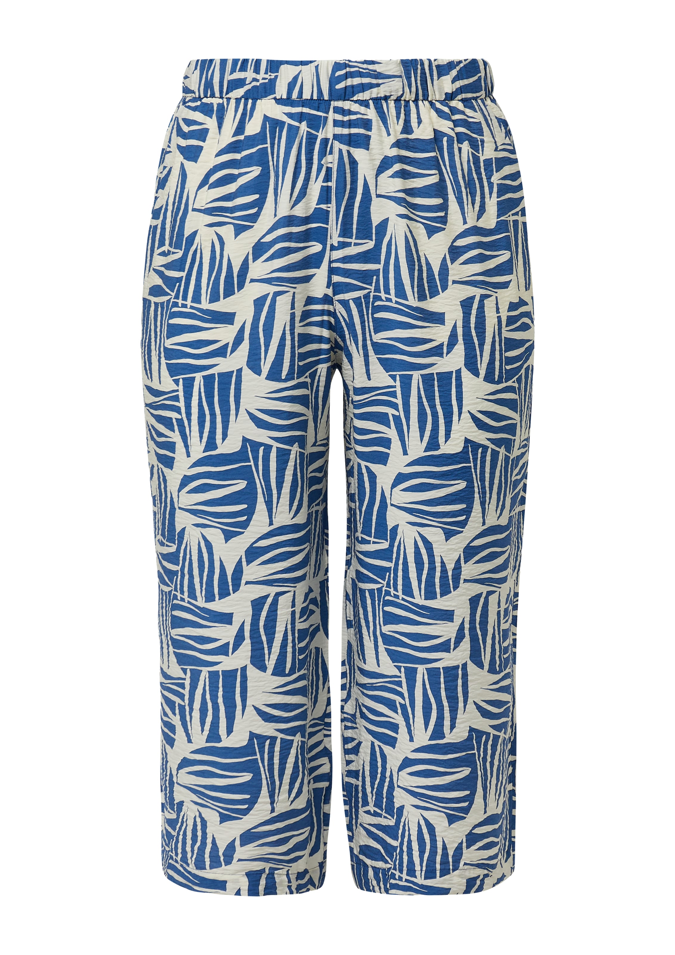 s.Oliver Red Label Plus Wide leg Broek in Blauw: voorkant