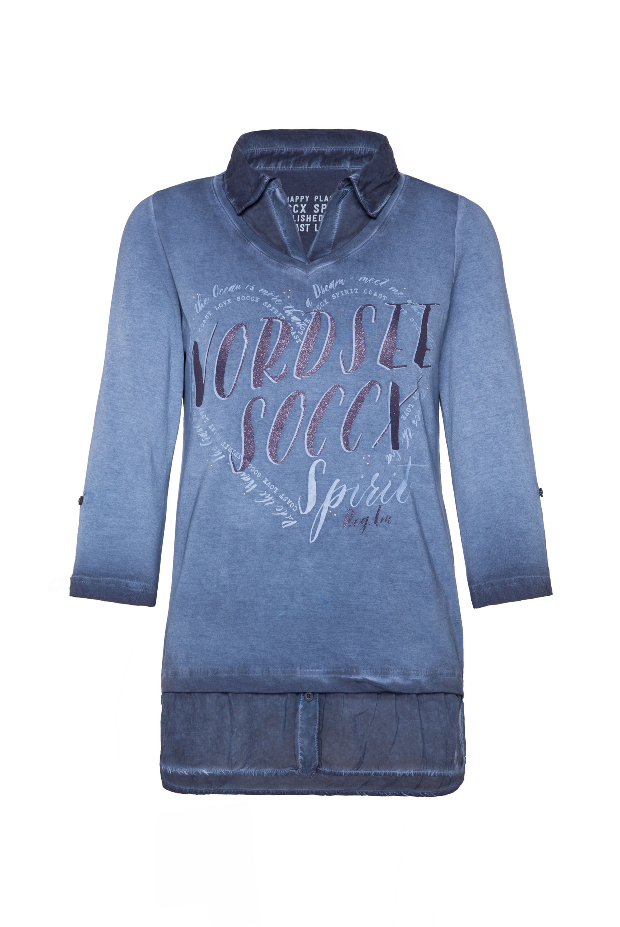 T-shirt 'Meerliebe II' Soccx en bleu : devant