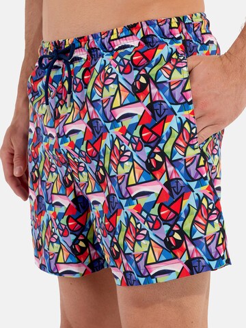 HOM Zwemshorts ' Beach Boxer Idylle ' in Gemengde kleuren