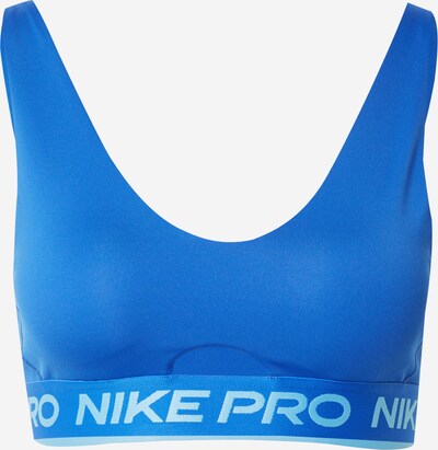 NIKE Sport bh 'INDY' in de kleur Royal blue/koningsblauw / Wit, Productweergave