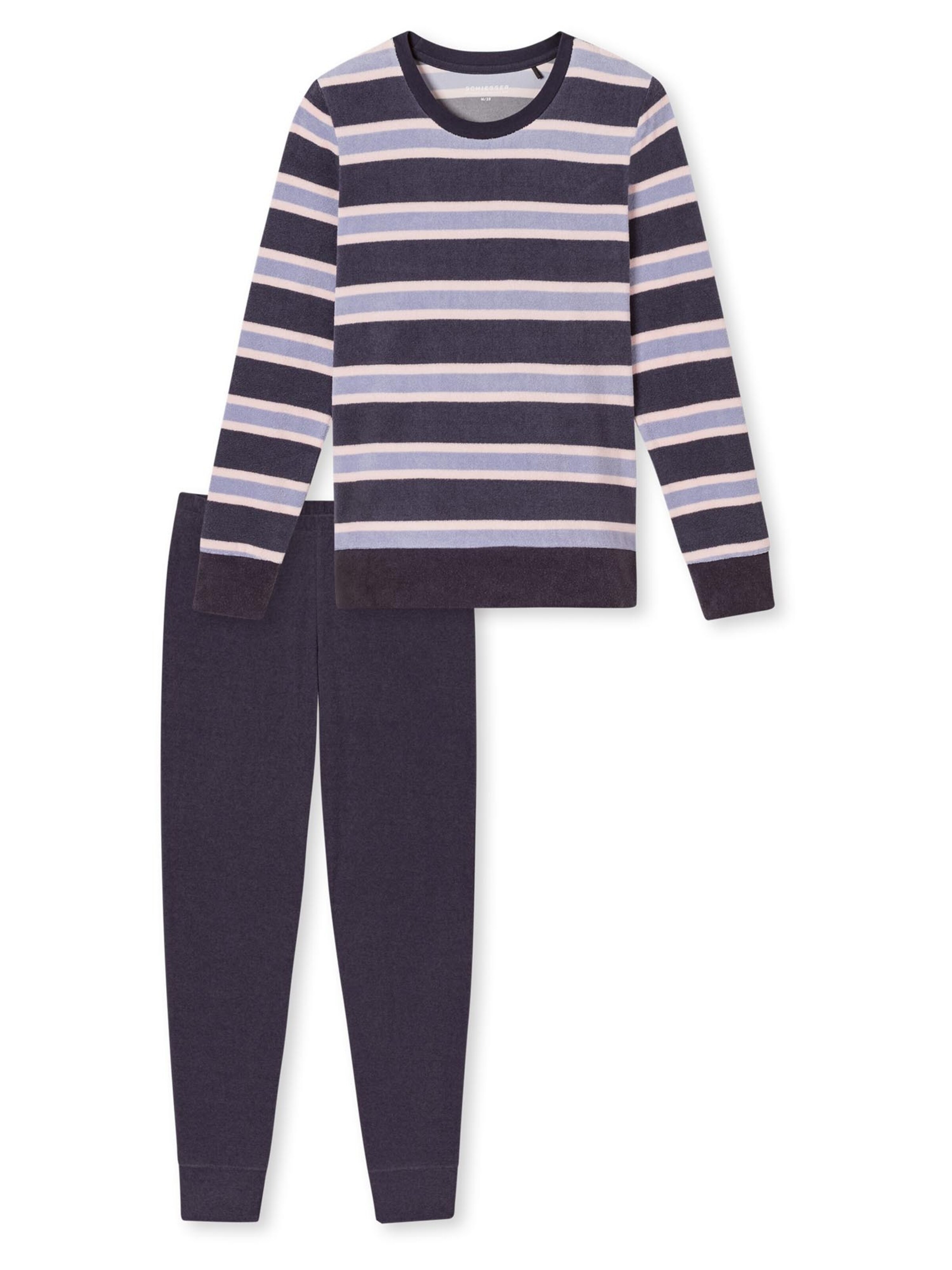SCHIESSER Pajama 'Casual Essentials' in Purple: front