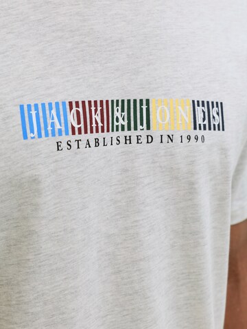 JACK & JONES Μπλουζάκι 'JORNANTUCKET' σε γκρι