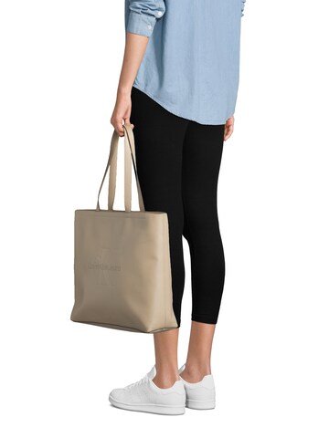 Calvin Klein Jeans Shopper in Beige
