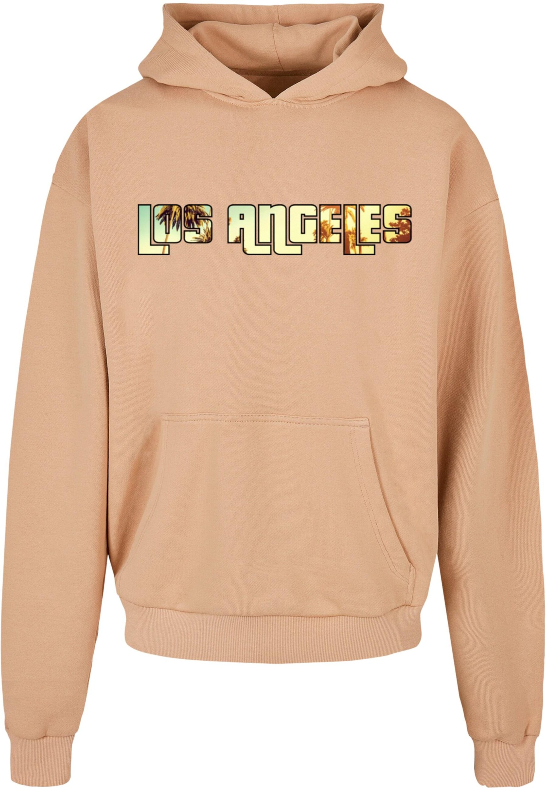 Sweat-shirt 'Grand Los Angeles' Merchcode en beige : devant