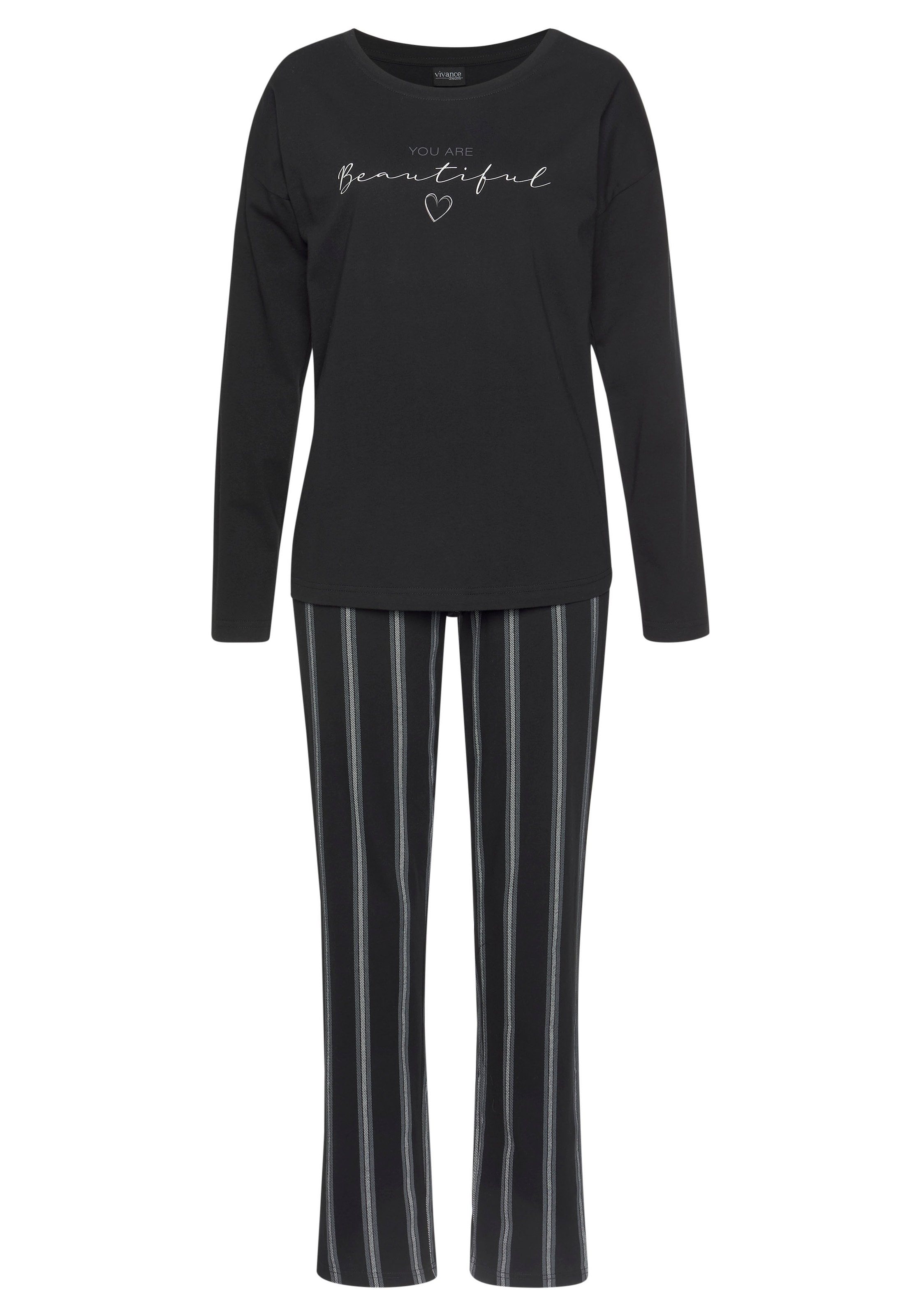 VIVANCE Pyjama 'Dreams' värissä sininen: etupuoli