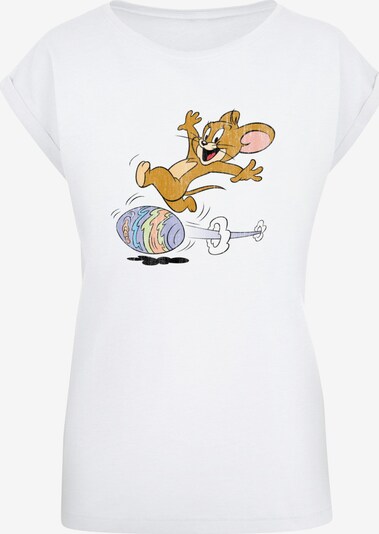 ABSOLUTE CULT T-shirt 'Tom And Jerry - Egg Run' en mélange de couleurs / blanc, Vue avec produit