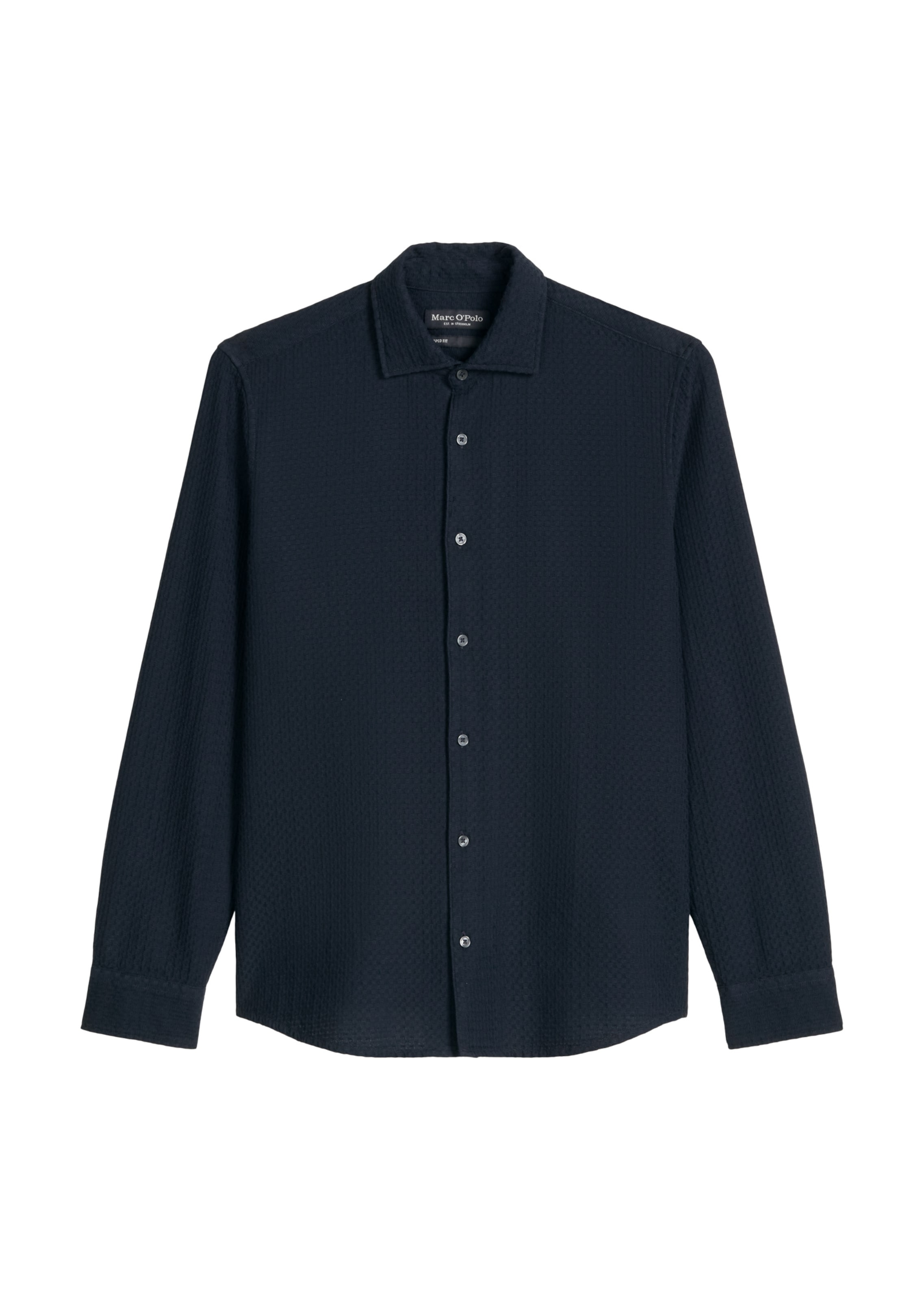 Marc O'Polo Button Up Shirt in Blue: front