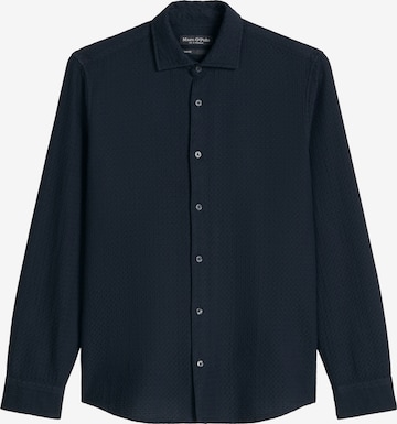 Marc O'Polo Button Up Shirt in Blue: front