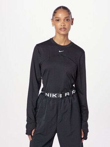 T-shirt fonctionnel NIKE en noir : devant