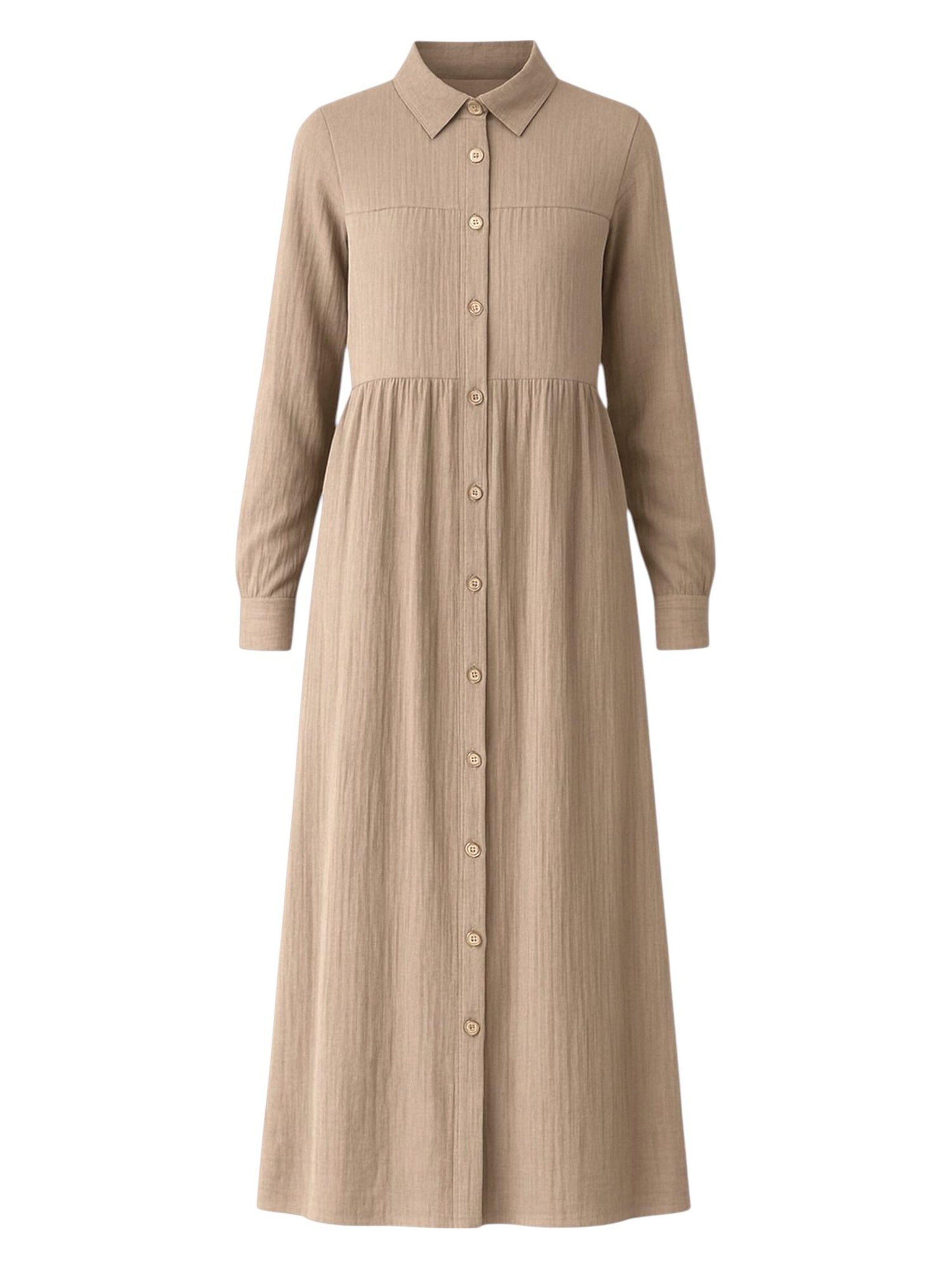 WENOR Blusenkleid 'SABRA' in Beige: Vorderseite