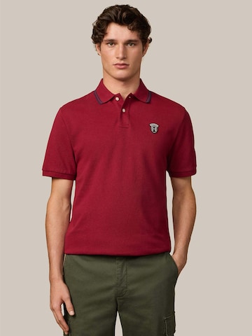 Hackett London Shirt ' HERITAGE BADGE POLO ' in Rood: voorkant