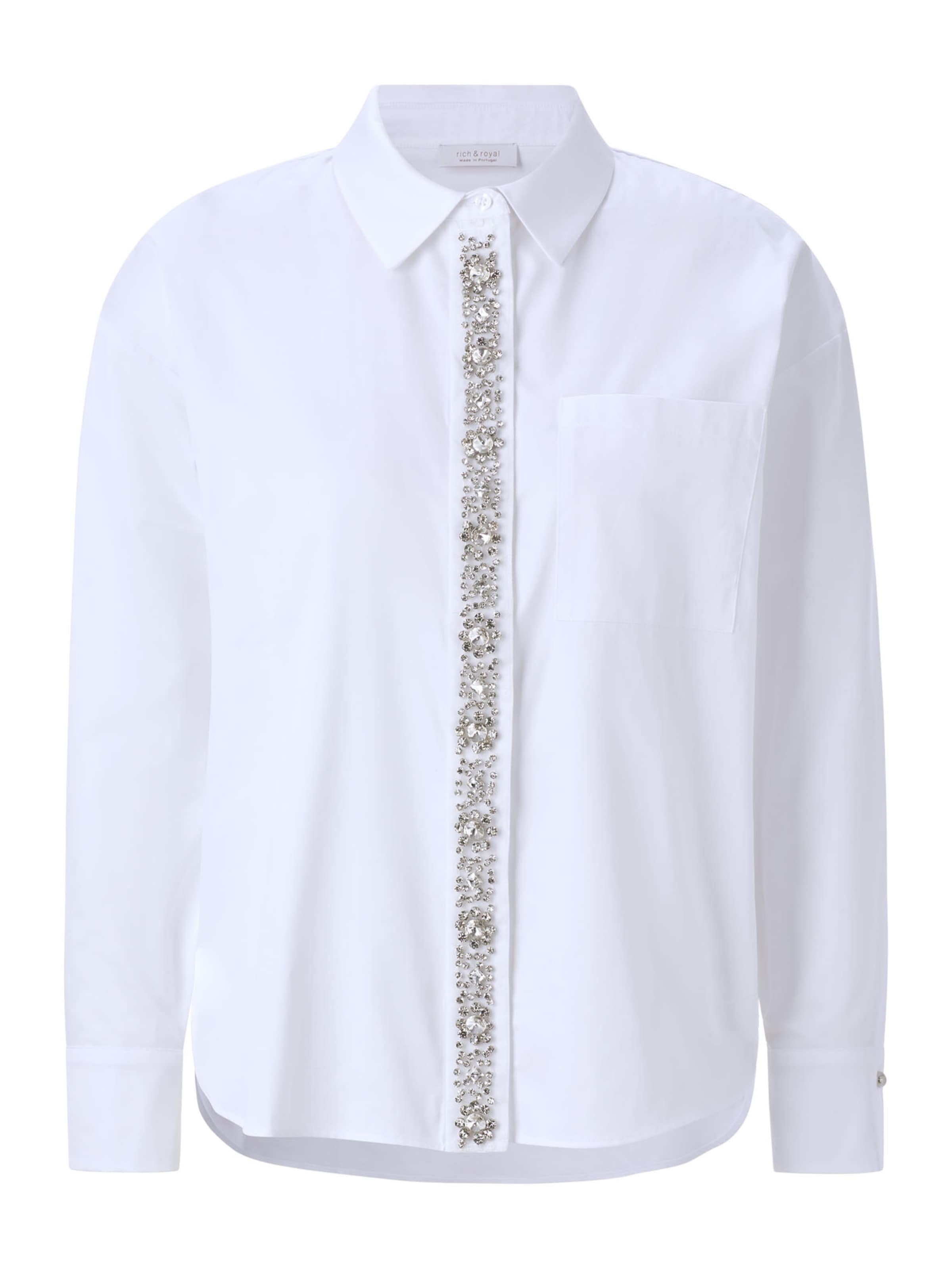 Rich &amp; Royal Blouse in Wit: voorkant