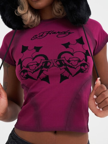Ed Hardy Tričko – fialová