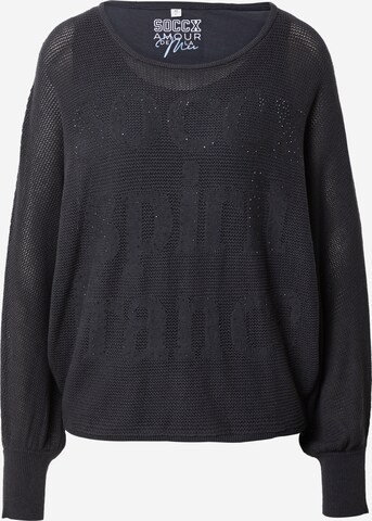 Pull-over Soccx en noir : devant