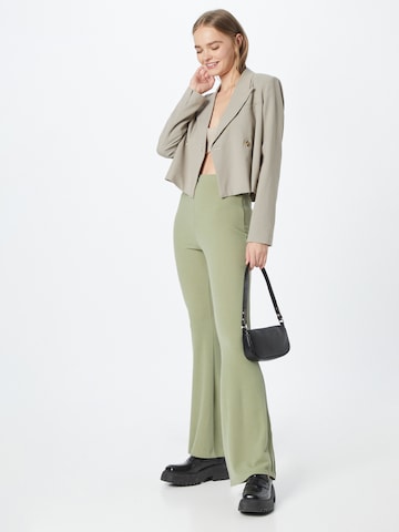 Nasty Gal Flared Pants in Green