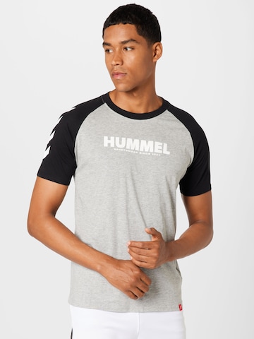 Hummel - Camisa funcionais 'Legacy' em cinzento: frente