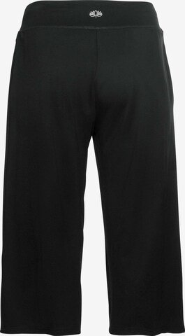 Wide Leg Pantalon de sport SHEEGO en noir