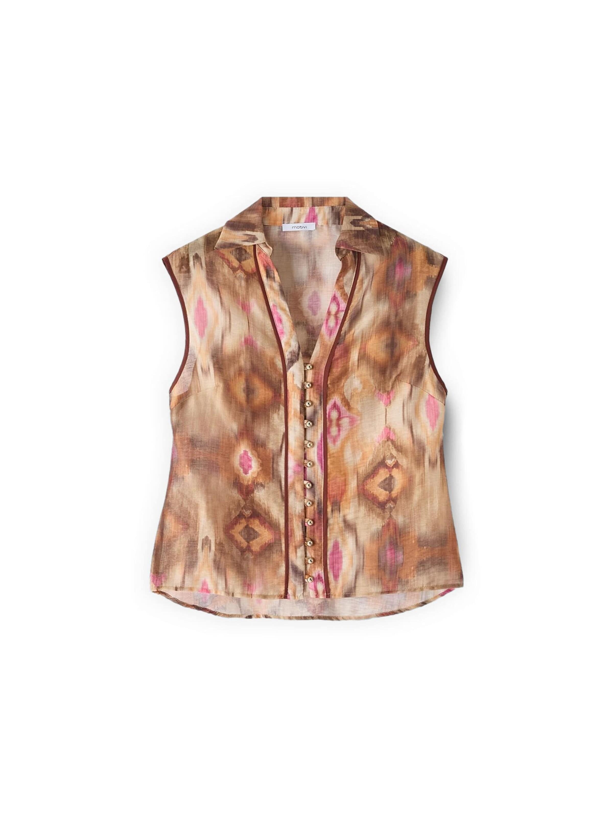 Camicia da donna di MOTIVI in marrone: frontale