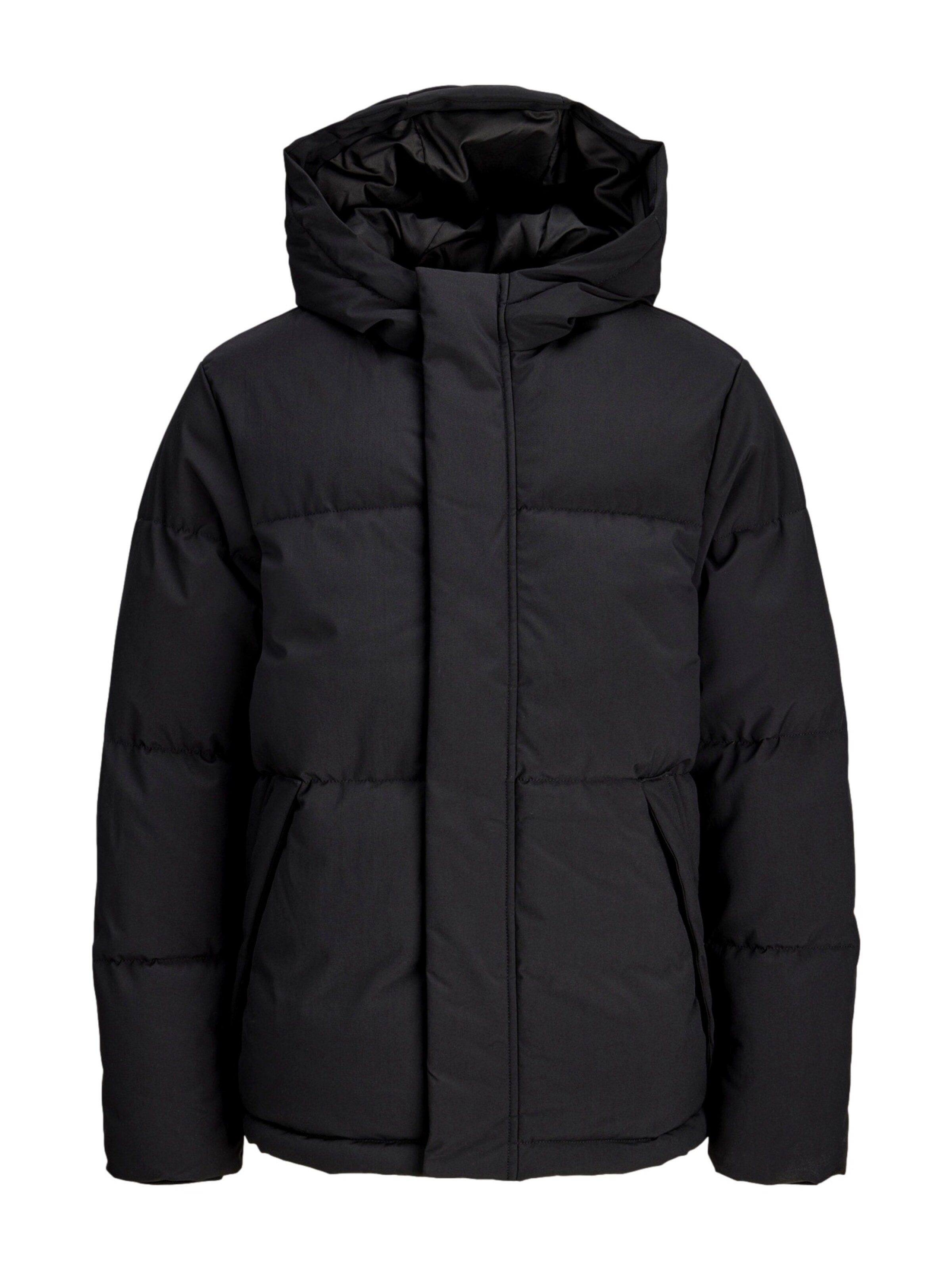 Jack & Jones Junior Зимно яке 'JJESoho' в черно: отпред