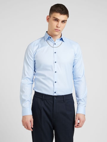 OLYMP Slim Fit Hemd in Blau: Vorderseite