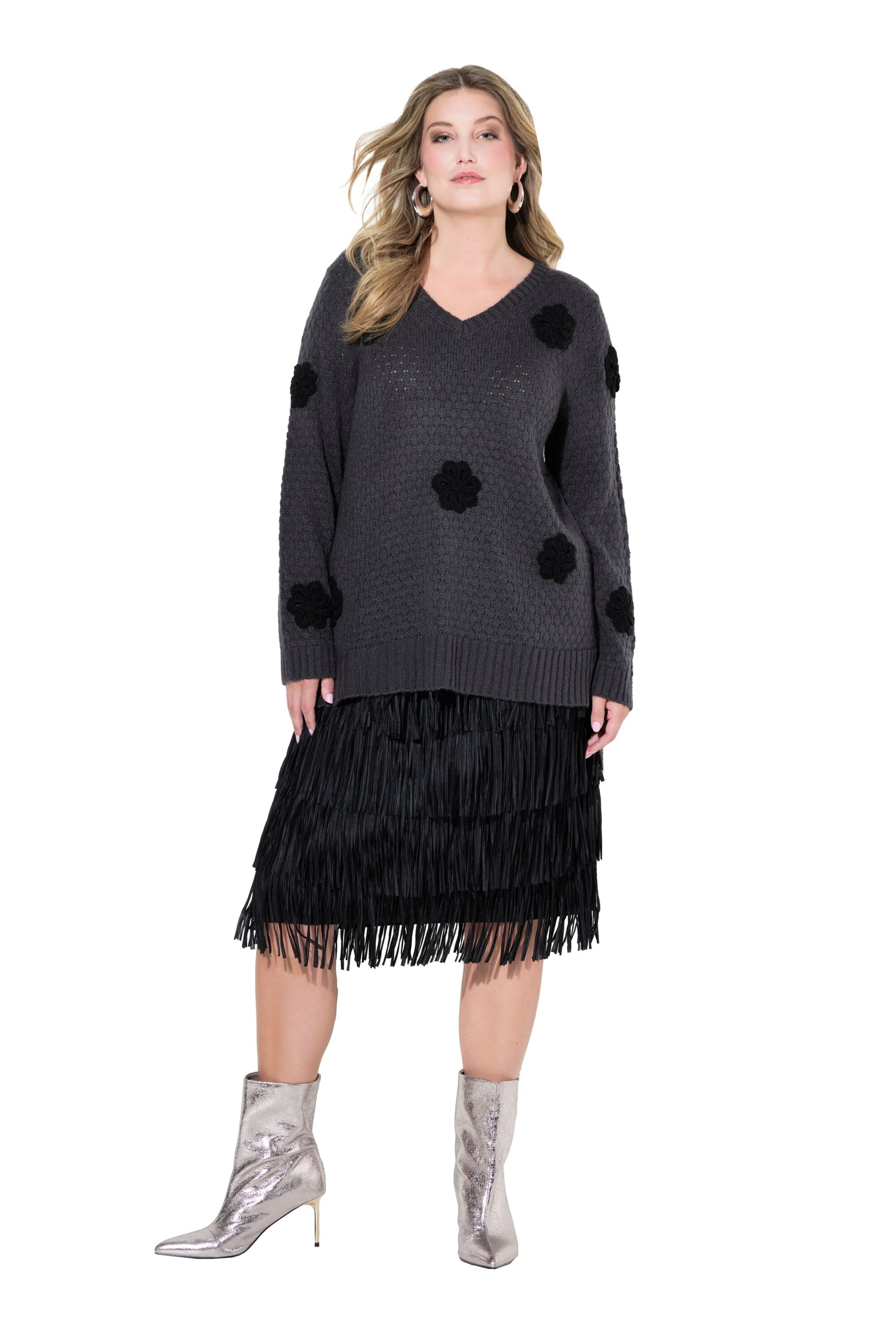 MIAMODA Sweater in Grey