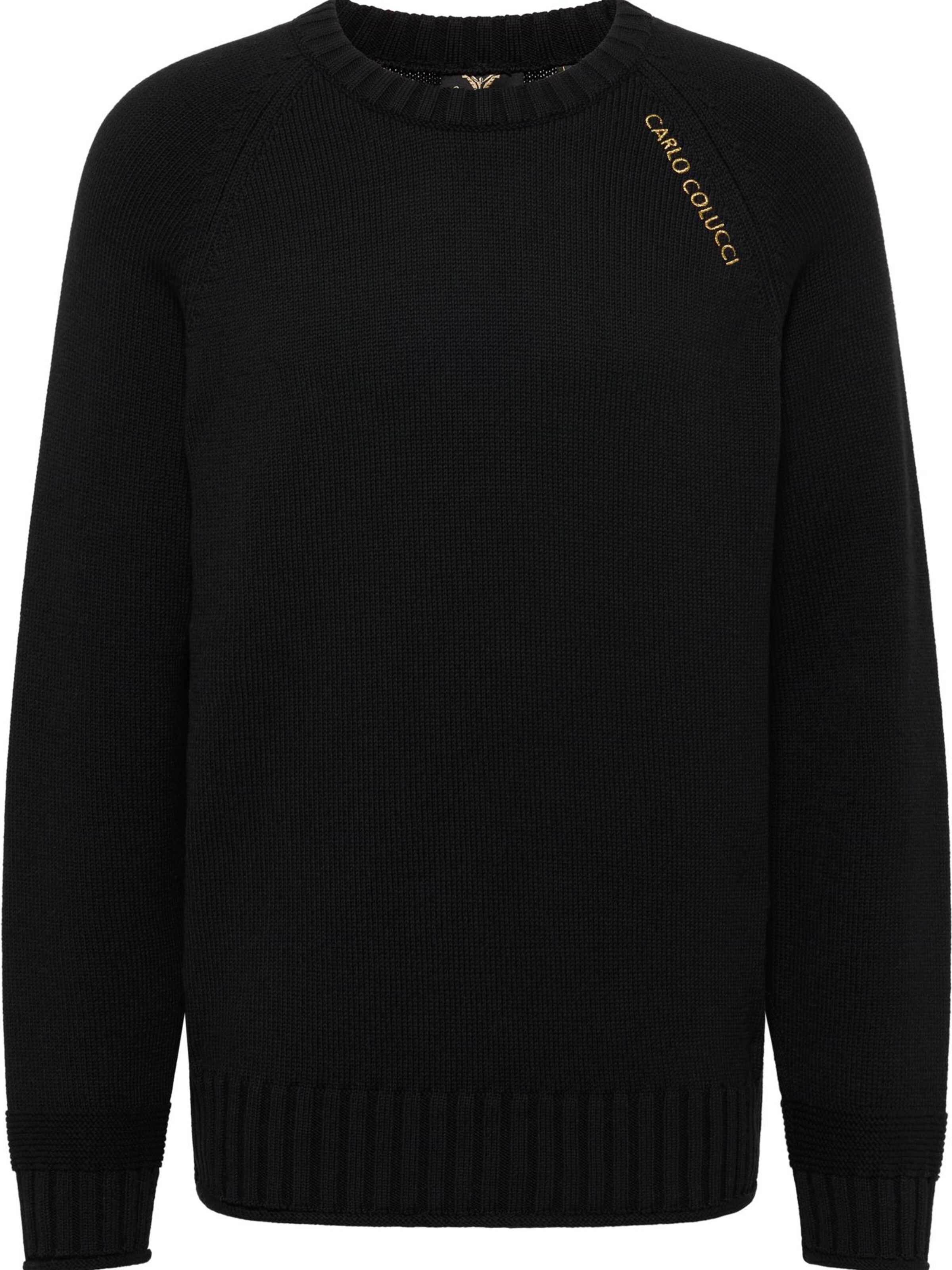 Pull-over 'Ditta' Carlo Colucci en noir : devant