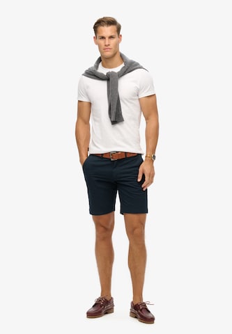 Superdry Slimfit Chino hlače | modra barva