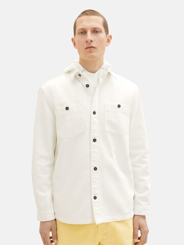TOM TAILOR Regular fit Between-Season Jacket in White: front
