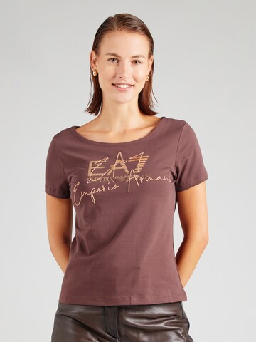EA7 Emporio Armani Paita värissä ruskea: etupuoli