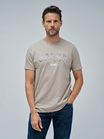Salsa Jeans Shirt in Beige: voorkant
