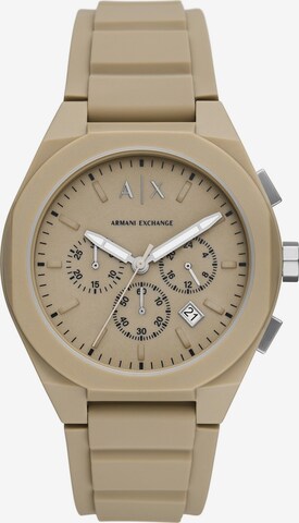 ARMANI EXCHANGE Uhr in Beige: predná strana