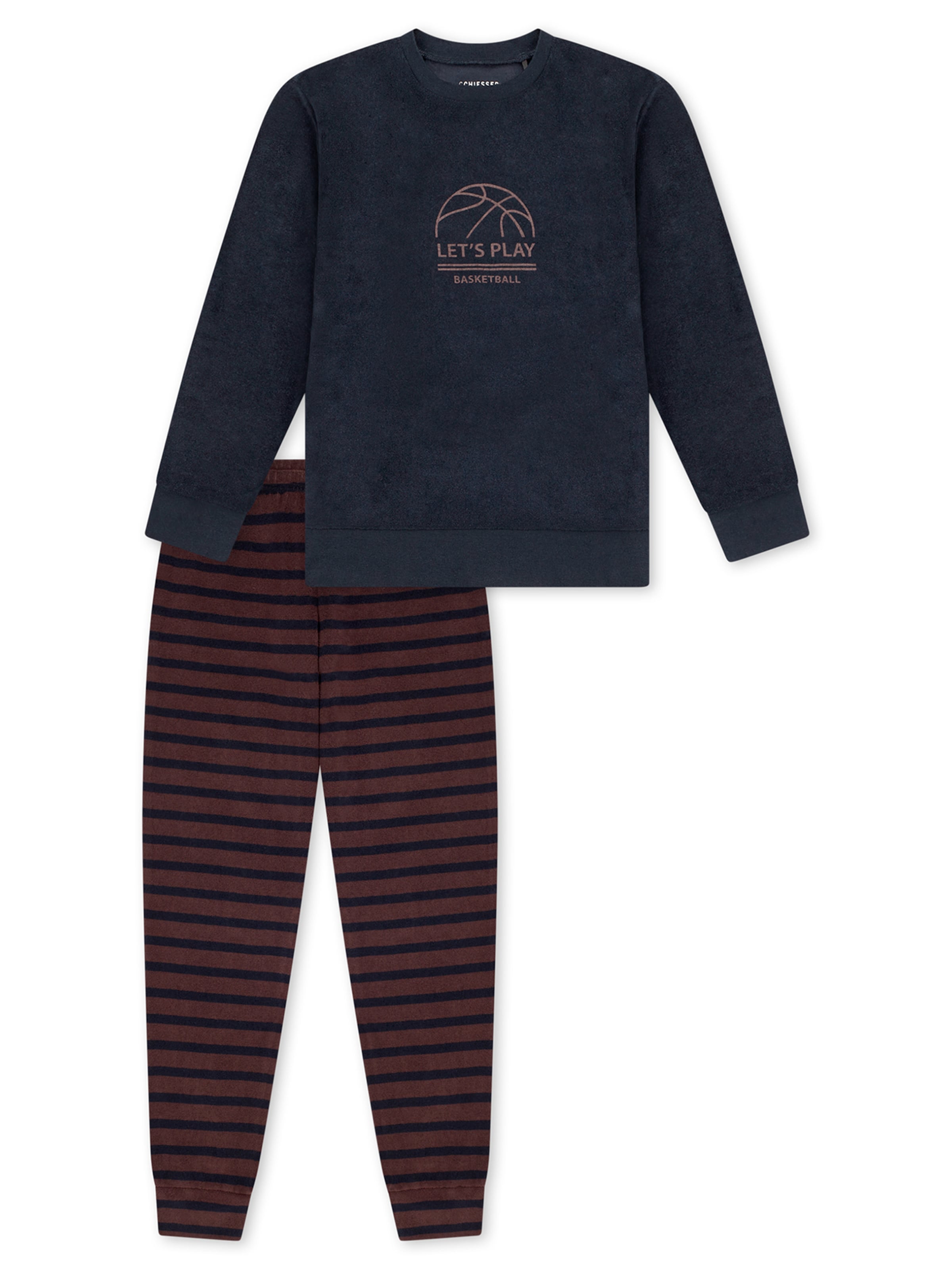 Pyjama ' Nightwear ' SCHIESSER en bleu : devant