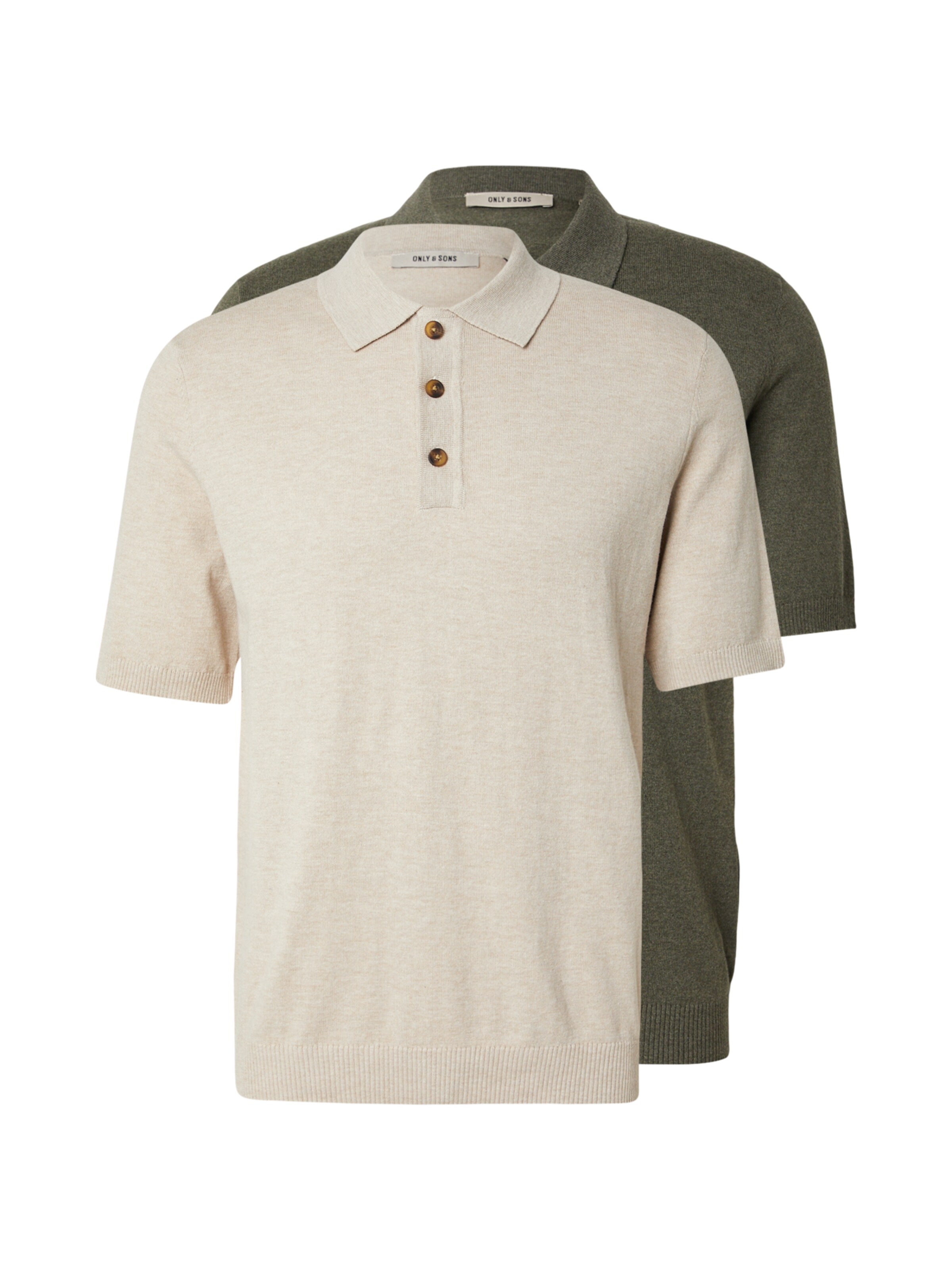 Only & Sons Pull-over 'ONSLOUI' en beige chiné / gris foncé, Vue avec produit