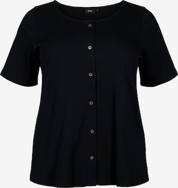 Zizzi - Camisa 'EATHENA' em preto: frente