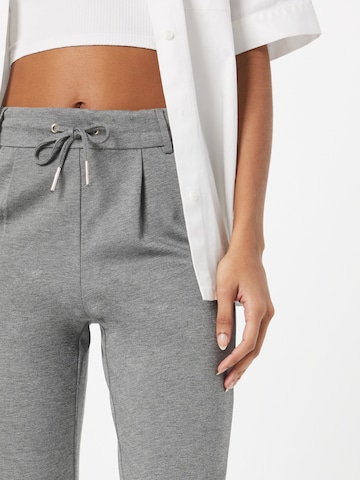 ONLY Slim fit Pleat-Front Pants 'Poptrash' in Grey