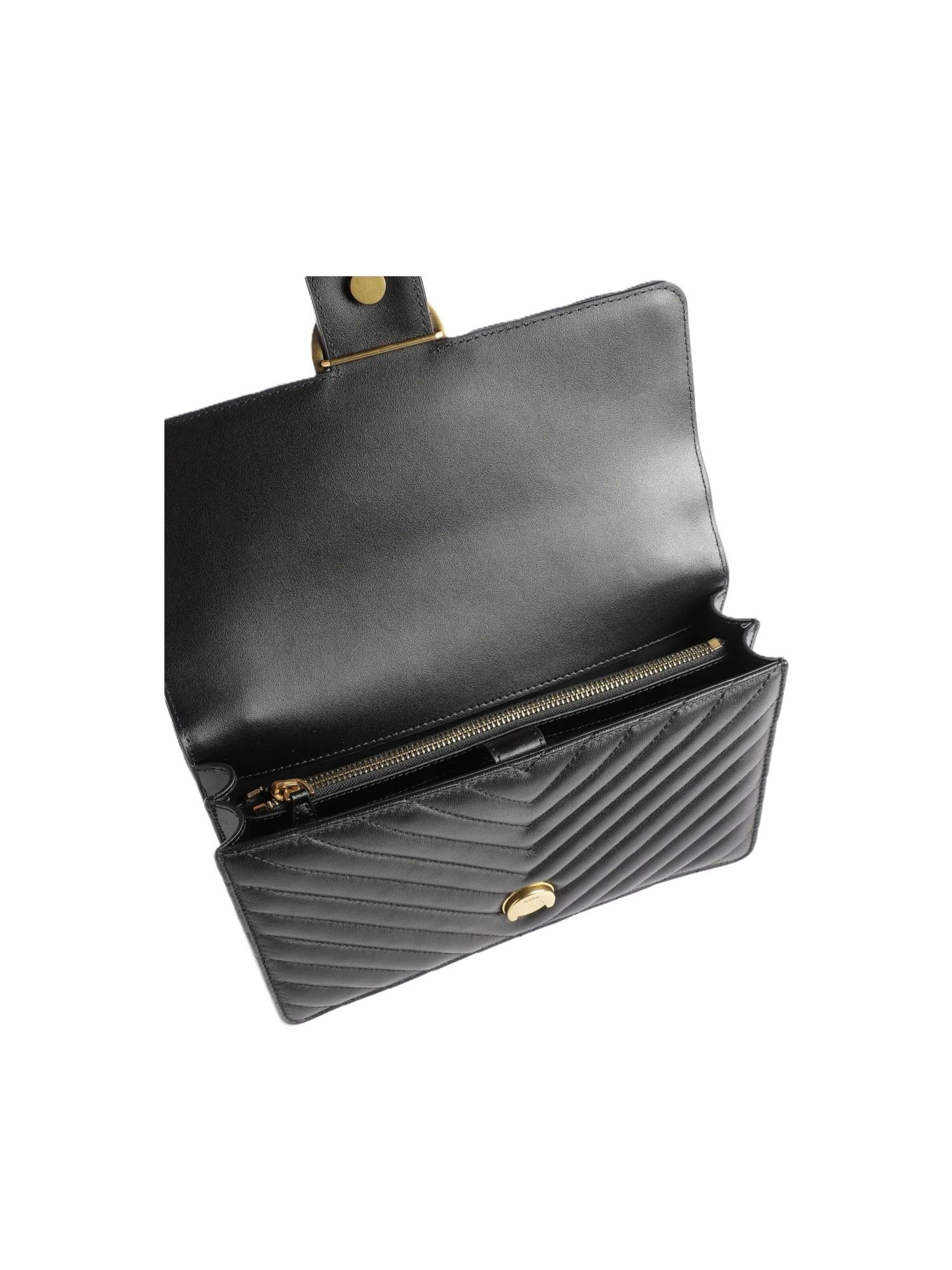 Borsa a tracolla '100941 A0GK' di PINKO in nero