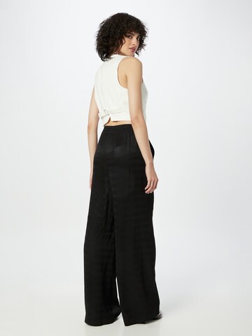 Wide Leg Pantalon Karo Kauer en noir