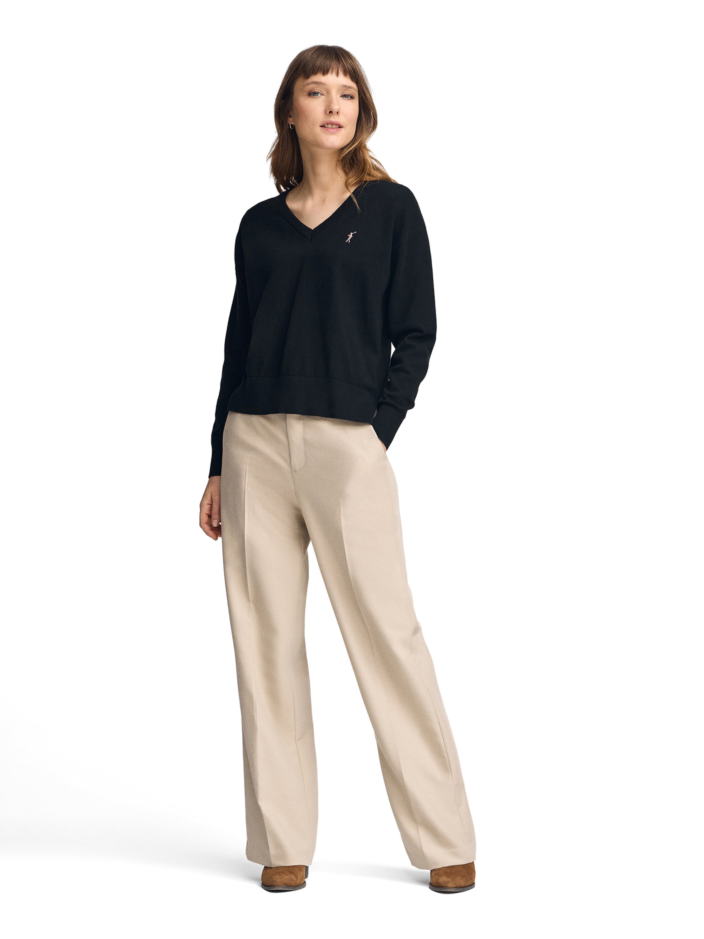 Polo Club Pullover in Schwarz: Vorderseite