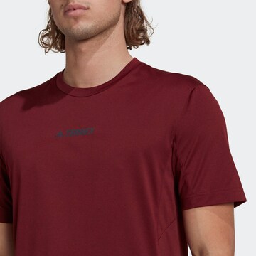 ADIDAS TERREX Funktionsshirt in Rot