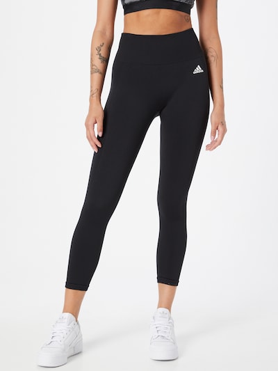ADIDAS PERFORMANCE Sporthose in schwarz / weiß, Modelansicht