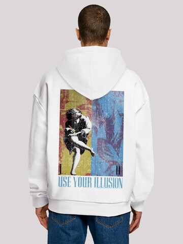 F4NT4STIC Sweatshirt 'Guns 'n' Roses Music Double Illusion' in Weiß