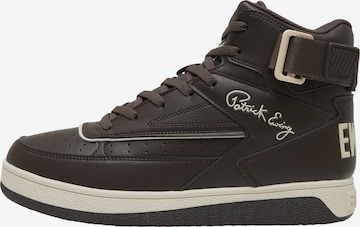 Baskets hautes 'Rebound Core 33' Ewing en marron : devant